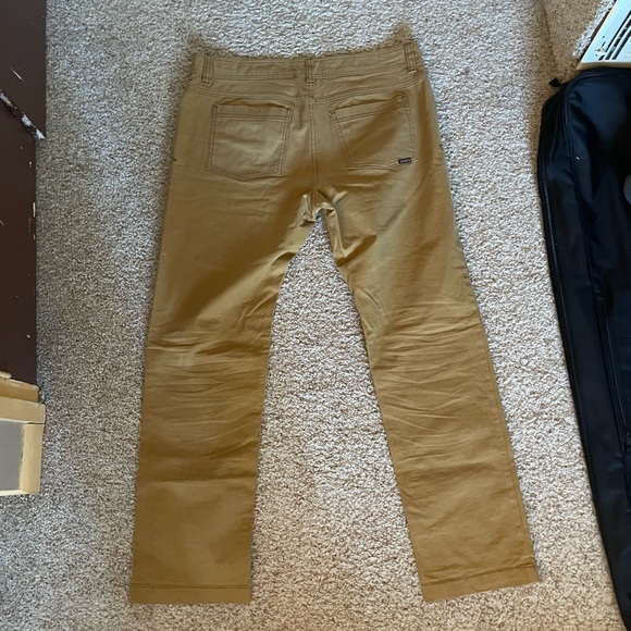 Prana Men’s Mustard Orange Large Hiking Pants - Picture 3 of 8